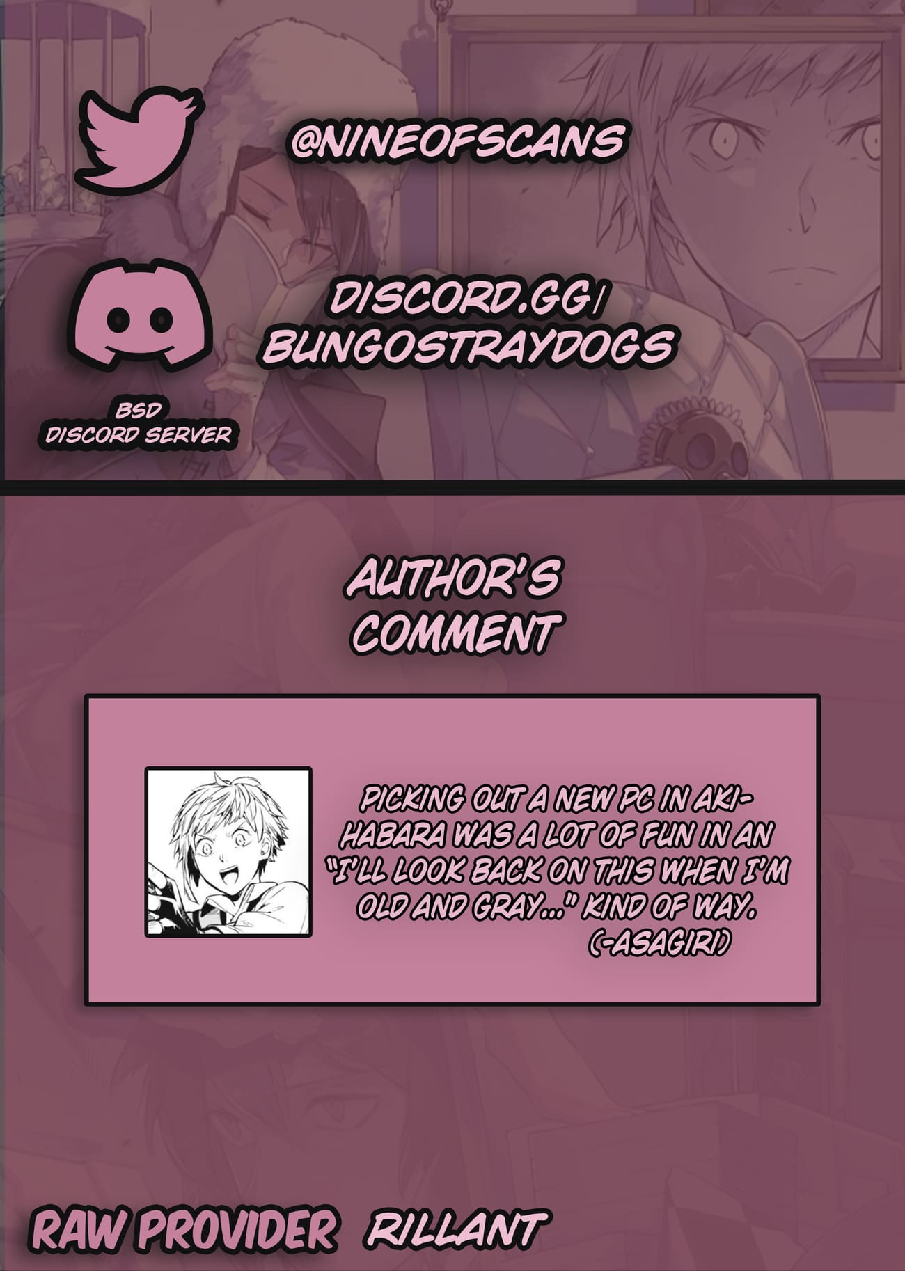 Bungou Stray Dogs, Chapter 119 image 01